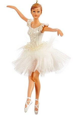 Ёлочная игрушка АКАДЕМИЯ БАЛЕТА (балерина с разведёнными руками), полистоун, 15 см, Goodwill
