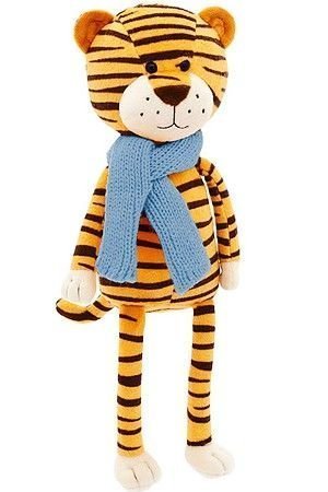 Мягкая игрушка Тигрёнок Санни в голубом шарфике, 21 см, ORANGE TOYS