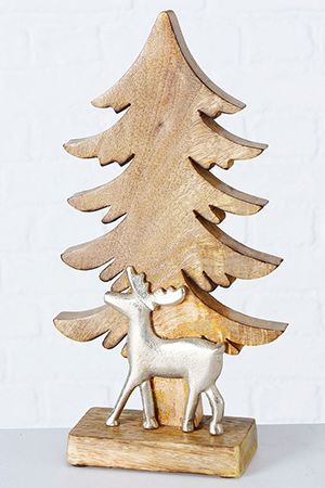 Декоративная  ёлочка ТАКСЭЛЬ, дерево, малая, 31 см, Boltze