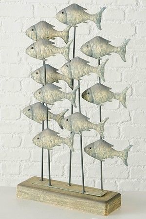 Декоративная статуэтка FISH FLIGHT, металл, 56 см, Boltze