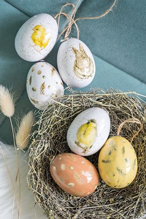 Декоративные пасхальные яйца ВОЗДУШНАЯ ПАСТЕЛЬ, 6 см (упаковка 6 шт.), Kaemingk