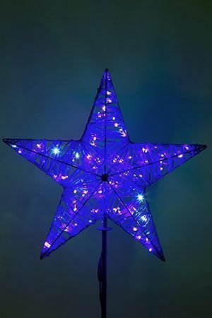 Светодиодная макушка Кремлевская Звезда 50 см синяя. IP54, GREEN TREES