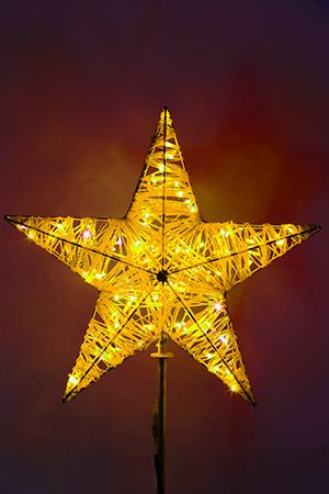 Светодиодная макушка Кремлевская Звезда 100 см золотая, IP54, GREEN TREES