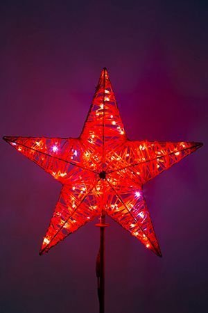 Светодиодная макушка Кремлевская Звезда 150 см красная, IP54, GREEN TREES