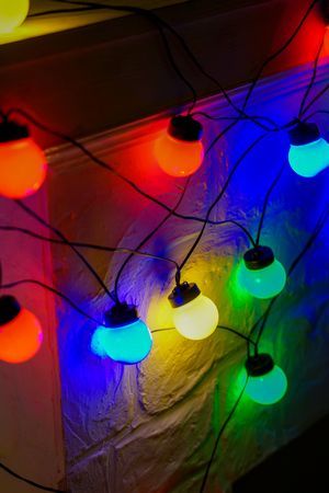 Гирлянда из лампочек РЕТРО-ЛЮМЬЕР, 20 разноцветных LED-ламп, 9.5+3 м, черный PVC, уличная, Koopman International