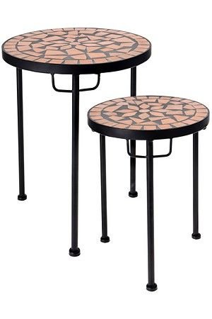 Комплект столиков для цветов ТЕРРАМО, 32-38 см, 2 шт., Koopman International
