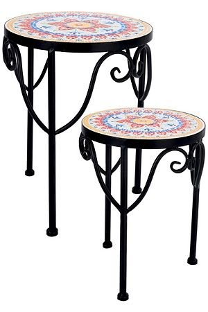 Комплект столиков для цветов БИГАРРЕ, 32-38 см, 2 шт., Koopman International