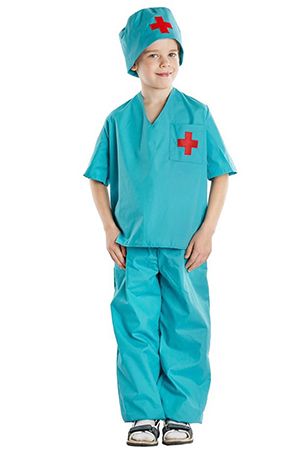 Костюм медсестры: юбка, корсет, головной убор, перчатки (Германия)