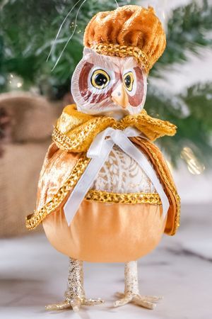 Ёлочная игрушка СОВА ПЭННИ, текстиль, полиэстер, 18 см, Winter Deco