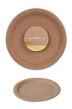 Набор одноразовых тарелок БИРЧВУД, бумага, 23 см, 10 шт., Koopman International
