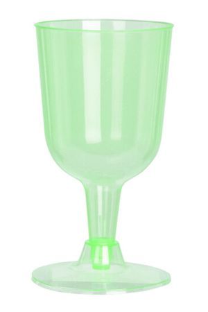 Набор одноразовых бокалов для вина АКЛИ, пластик, зелёный, 160 мл, 4 шт., Koopman International