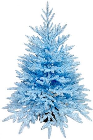 Настольная елка в мешочке Голубая 70 см, ЛИТАЯ 100%, Max CHRISTMAS