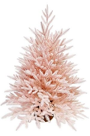 Настольная елка в мешочке Розовая 70 см, ЛИТАЯ 100%, Max CHRISTMAS