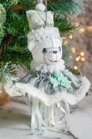 Ёлочная игрушка МИШКА УОЛЛИ, полистоун, текстиль, 28 см, Winter Deco