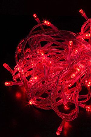 КЛИП ЛАЙТ на силиконовом проводе ПРЕМИУМ КЛАСС комплект 60 м с 600 LED лампами, цвет-красный, 24V, уличный, BEAUTY LED