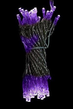 КЛИП ЛАЙТ- СВЕТОДИНАМИКА - на силиконовом проводе ПРЕМИУМ КЛАСС комплект 60 м с 600 LED лампами, цвет-фиолетовый, 24V, светодинамика, уличный, BEAUTY LED