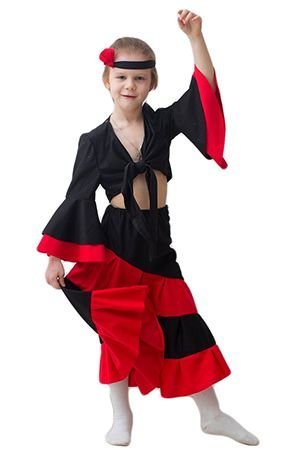 Карнавальный костюм ИСПАНКА, на рост 122-134 см, 5-7 лет, Бока
