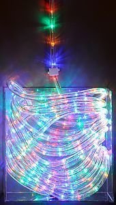 Светодиодный дюралайт 216 разноцветных LED-ламп, 12 мм, 9+1,5 м, уличный, Koopman International